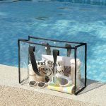 sac de plage transparent noir