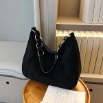 sac a main suedine noir