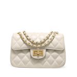 sac bandouliere matelassé beige