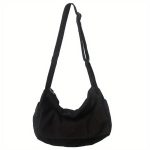 sac bandouliere tissu noir