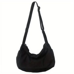 sac bandouliere tissu noir