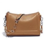 sac bandouliere cuir chaine camel
