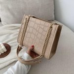 sac a main crocodile beige