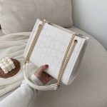 sac a main croco blanc