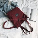 sac en velours bordeau