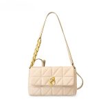 sac matelasse cuir italien beige